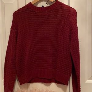 Wine-colored H&M sweater